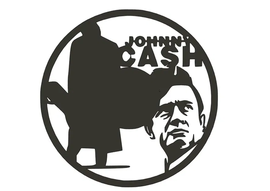 Đồng hồ Johnny Cash in 3D sẵn sàng cho máy in - Image 1