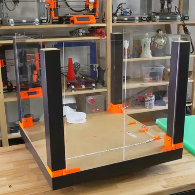 Vỏ bảo vệ cho máy in 3D Prusa i3 MK3 trên bàn Ikea Lack