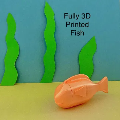 Cá giấy nặng in 3D không cần hỗ trợ