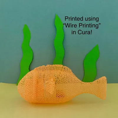 Cá giấy nặng in 3D không cần hỗ trợ