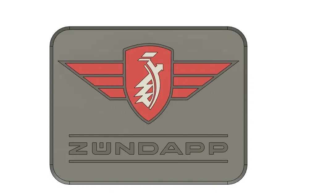 Biểu tượng logo Zündapp trong mô hình 3D - Image 1