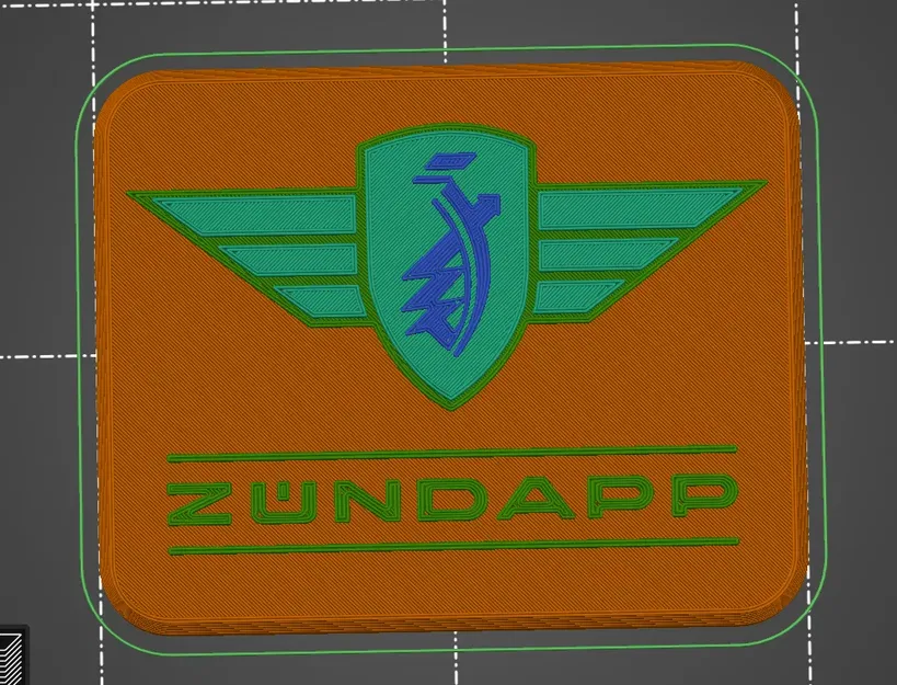 Biểu tượng logo Zündapp trong mô hình 3D - Image 2