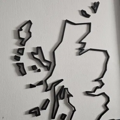 Đường viền Scotland phong cách Low Poly