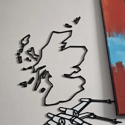 Đường viền Scotland phong cách Low Poly