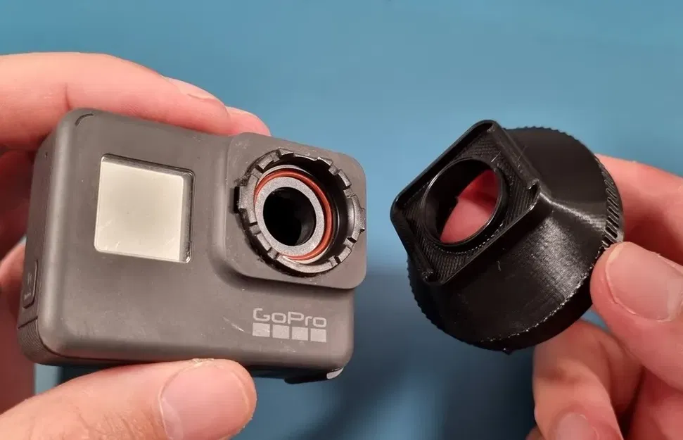 Bộ chuyển đổi ống kính Olympus OM cho Gopro 5/6/7 - Image 6