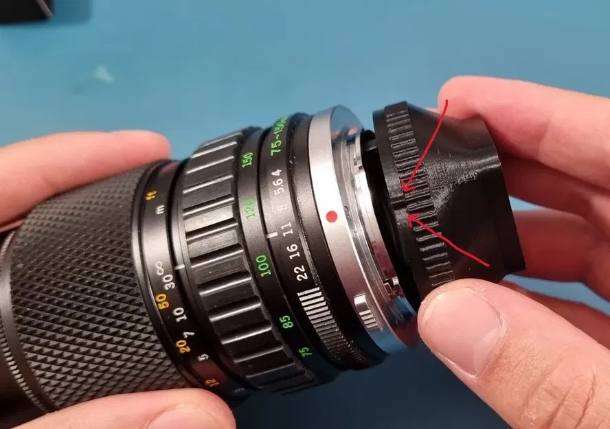 Bộ chuyển đổi ống kính Olympus OM cho Gopro 5/6/7 - Image 7