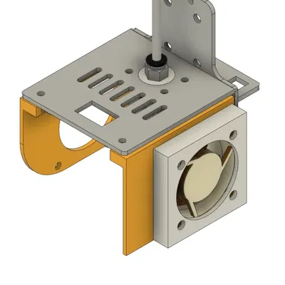 Giá đỡ lắp quạt 20x40 cho hotend Anycubic I3 Mega