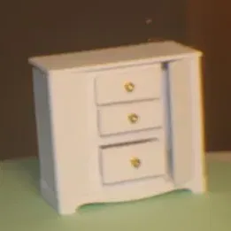 Tủ đồ chơi cho búp bê với ngăn kéo và cửa mở hoạt động