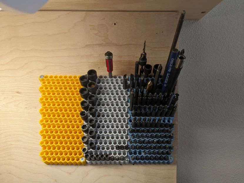 Giá đỡ bit vít hình tổ ong cho bề mặt thẳng đứng - Image 3