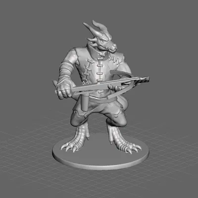 Kobold cầm nỏ trong thế giới giả tưởng