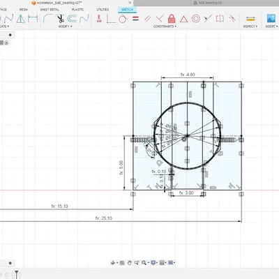 Vòng bi kiểu tham số sử dụng viên ASG 6 mm