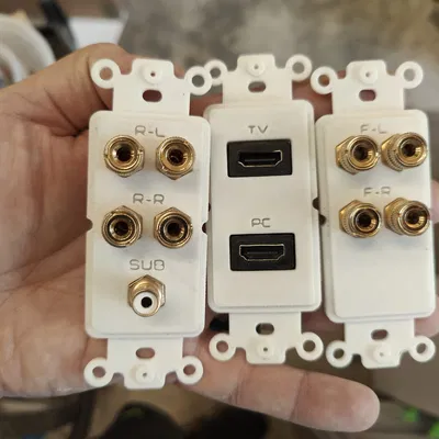 Bộ chèn Decora cho các cổng AV đa dạng