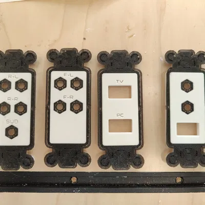 Bộ chèn Decora cho các cổng AV đa dạng