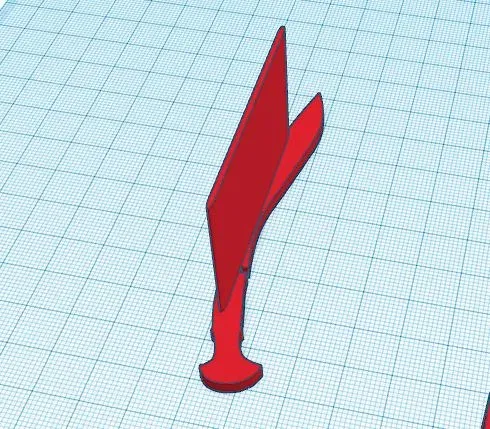 Dấu trang hình dao kukri Nepal đơn giản - Image 4