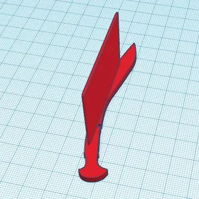 Dấu trang hình dao kukri Nepal đơn giản