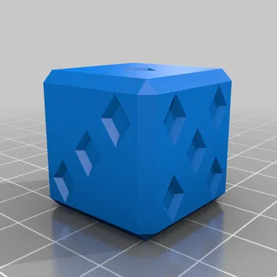 Xúc xắc kim cương với chấm kim cương