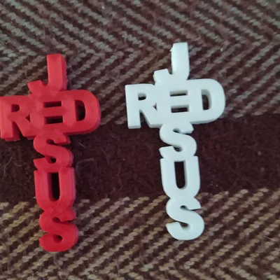 Chìa khóa Chúa Jesus màu đỏ