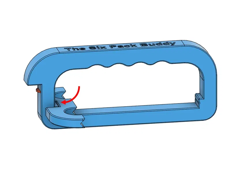 Giá đỡ chai bia 6 bình với mở nắp và tay cầm tùy chỉnh - Image 2