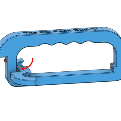 Giá đỡ chai bia 6 bình với mở nắp và tay cầm tùy chỉnh