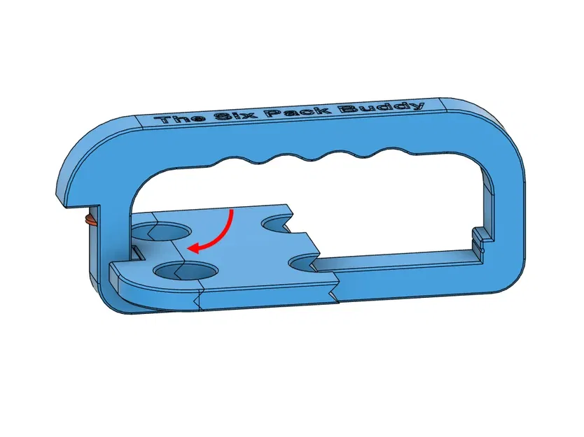 Giá đỡ chai bia 6 bình với mở nắp và tay cầm tùy chỉnh - Image 3