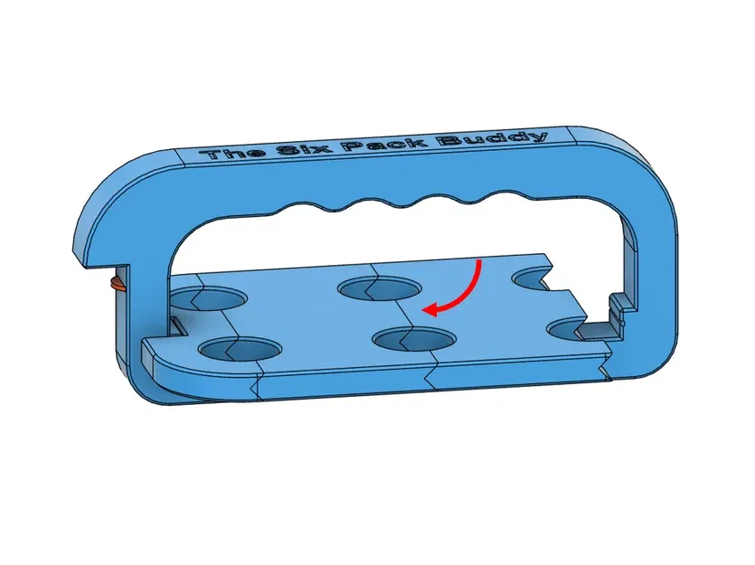 Giá đỡ chai bia 6 bình với mở nắp và tay cầm tùy chỉnh - Image 4