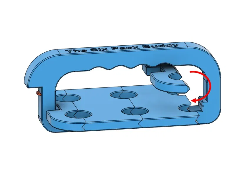 Giá đỡ chai bia 6 bình với mở nắp và tay cầm tùy chỉnh - Image 5