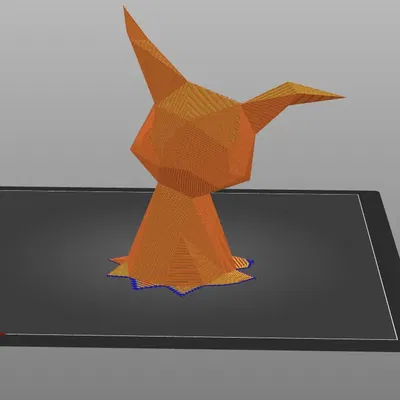 Mô hình Mimikyu phong cách low poly từ Blender