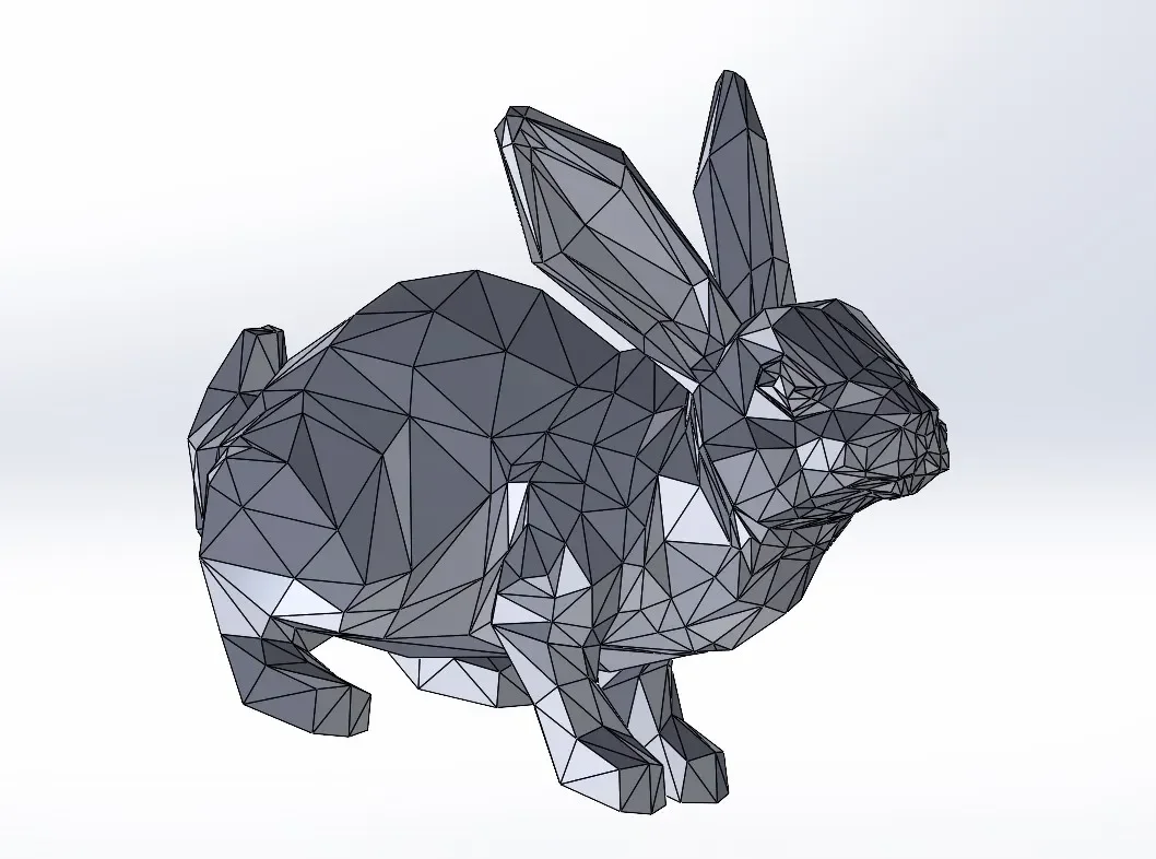Thỏ Low Poly - Trang trí dễ thương 1