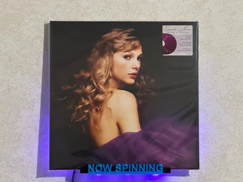 Giá đỡ đĩa vinyl treo tường không sử dụng vít với chữ cái... - Image 1