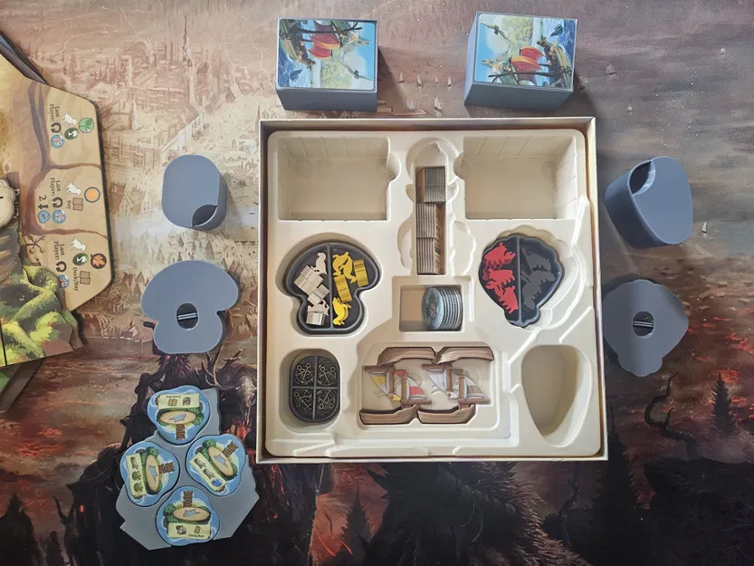 Khay tổ chức cho hộp trò chơi Everdell Farshore - Image 2