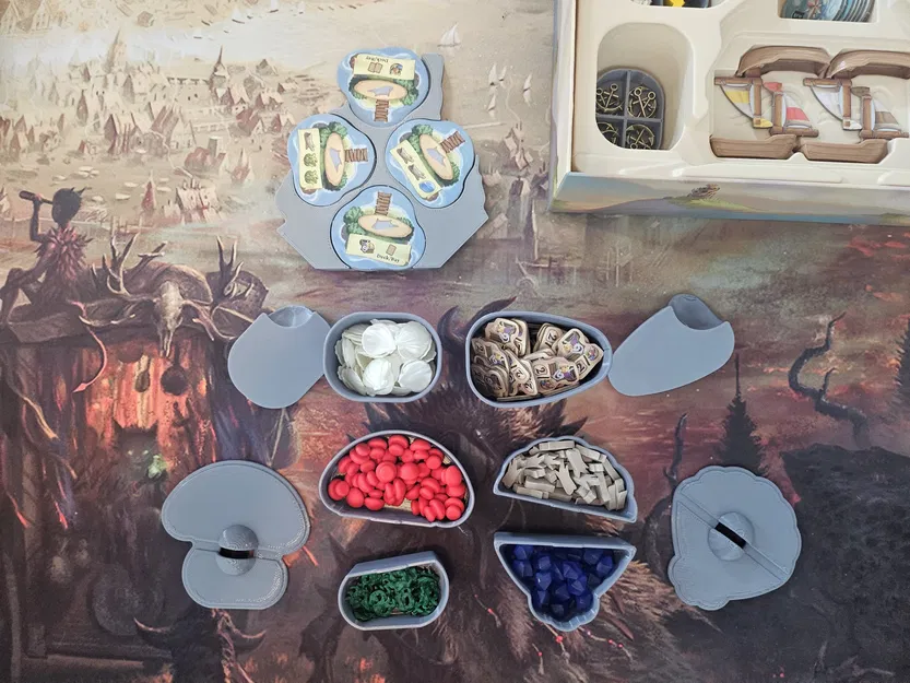 Khay tổ chức cho hộp trò chơi Everdell Farshore - Image 3