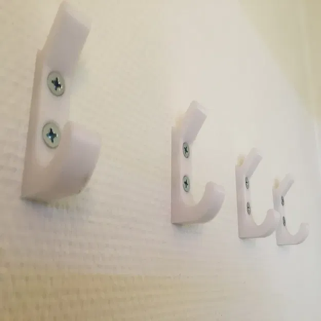 Móc đôi đơn giản với hai lỗ vít - Image 1