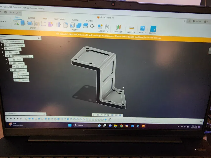 Giá đỡ màn hình OFFSET cho ELEGOO NEPTUNE 3PRO/PLUS/MAX - Image 1