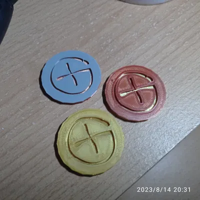 **Đồng tiền nhựa cho trò chơi geocaching**