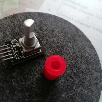 Núm điều chỉnh cho bộ mã hóa quay nhỏ gọn