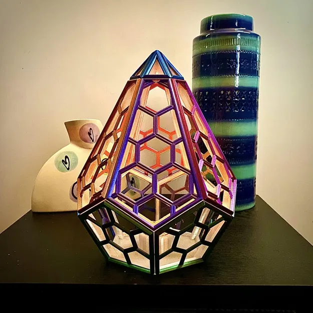 Đèn trang trí hình lục giác cho không gian sống - Image 2