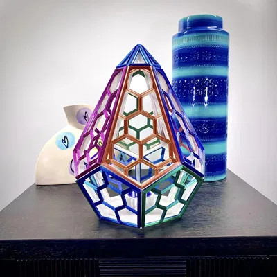 Đèn trang trí hình lục giác cho không gian sống