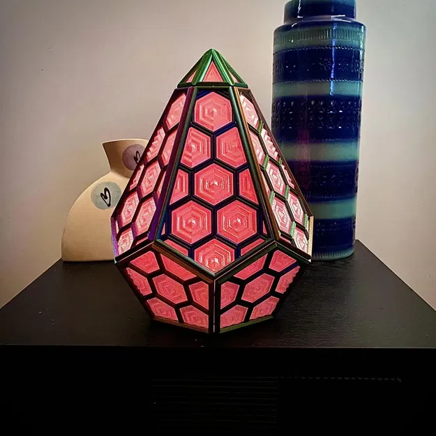 Đèn trang trí hình lục giác cho không gian sống - Image 5