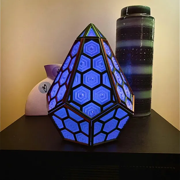 Đèn trang trí hình lục giác cho không gian sống - Image 7