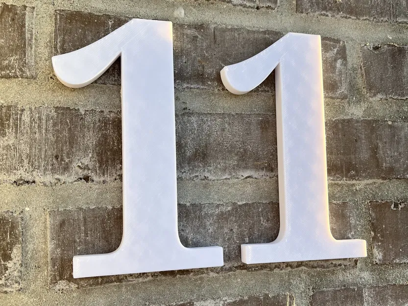 Bộ số nhà 0-9 và chữ cái ABCD cao 170mm kiểu Serif - Image 2