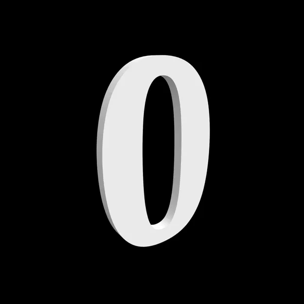 Bộ số nhà 0-9 và chữ cái ABCD cao 170mm kiểu Serif - Image 4