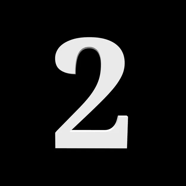 Bộ số nhà 0-9 và chữ cái ABCD cao 170mm kiểu Serif - Image 7