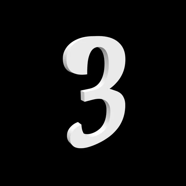 Bộ số nhà 0-9 và chữ cái ABCD cao 170mm kiểu Serif - Image 10