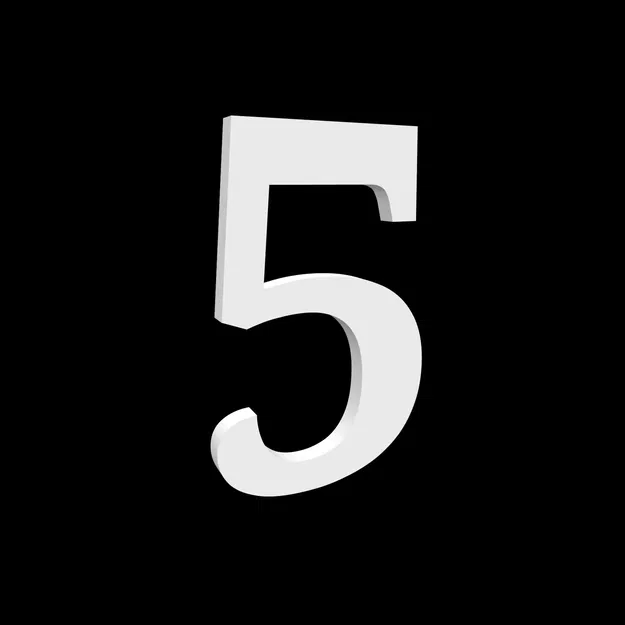 Bộ số nhà 0-9 và chữ cái ABCD cao 170mm kiểu Serif - Image 14