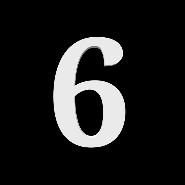 Bộ số nhà 0-9 và chữ cái ABCD cao 170mm kiểu Serif - Image 15