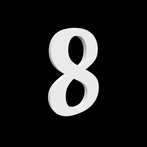 Bộ số nhà 0-9 và chữ cái ABCD cao 170mm kiểu Serif - Image 20