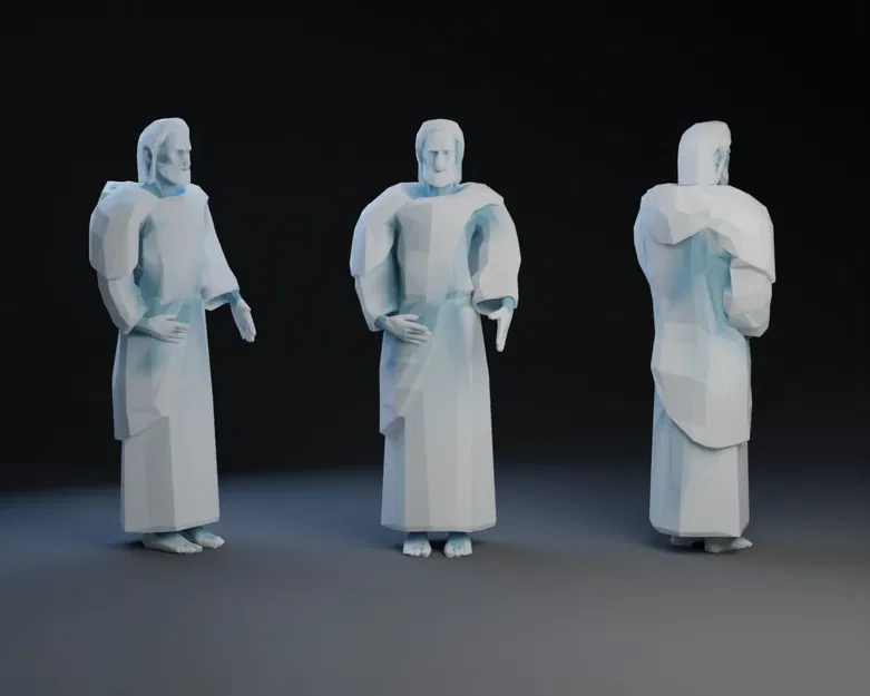 Chúa Jesus phong cách Low Poly độc đáo - Image 1