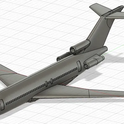Mô hình máy bay Boeing 727-200 tỷ lệ 1:400