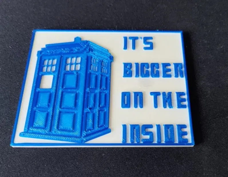 Nam châm Tardis nhỏ (8x3mm x2 nam châm) - Image 2