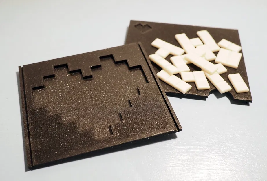 Câu đố trái tim Tetris trong hộp quà - Image 3